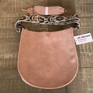Ah-Dorned Blush Crossbody Bag